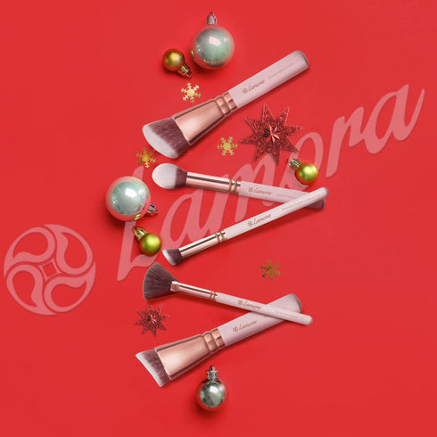 Pro Face Contour Brush Set, Synthetic Sculpting and Highlighting Kit for Cream Blush, Powder, and Foundation