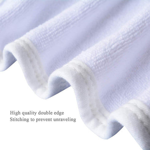 Microfiber Facial Cloths (8 Pack, 12 x 12 inch), Eco-Friendly, Super Absorbent, Quick Drying for Facial Wash, Make-up