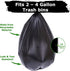 2-4 Gallon Small Black Trash Bags, 440 Count, Bathroom Garbage Bags for Home and Office