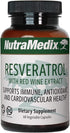 NutraMedix Resveratrol Capsules - Bioavailable Antioxidants Supplement from Red Wine Extract + Grape Skins | 200mg