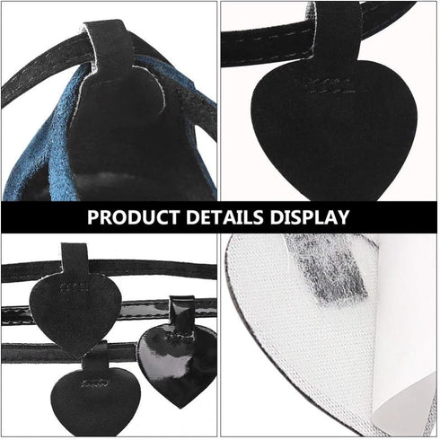 Healifty 3 Sets High Heels Anti Slip Detachable Shoe Straps, Self-Adhesive Heel Cushion Inserts for Loose Heels