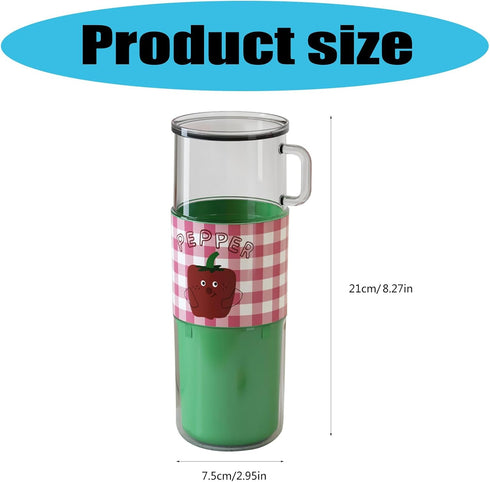 Luyismer Portable Mouthwash Cup Multipurpose Mouth Rinse Drinking Compact Toothbrush Holder Storage Box Travel