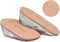 Height Increase Insoles for Men and Women, Wool Felt Gel Heel Cushion Inserts for Pain Relief, Small, Apricot