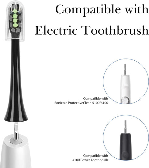 Linkidea Replacement Electric Toothbrush Head, 8 Pack, Soft Brush Heads Compatible with Philips Sonicare