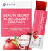 BOTO Beauty Secret Pomegranate Collagen 20g, Korean Beauty Collagen Jelly Stick, Low Molecular Fish Collagen, 15 Packs