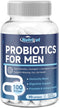 Probiotics for Men, 100 Billion CFUs with Prebiotics, Pumpkin Seed, Saw Palmetto, Cranberry & Lycopene for Prostate