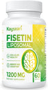 Fisetin 1200mg Liposomal Fisetin Supplements, 60 Capsules - 98% Pure Fisetin Polyphenols for Immunity Health