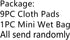 10 Pcs Reusable Menstrual Pad Set, 1Pc Mini Wet Bag + 9Pcs Light Flow Waterproof Mama Cloth Pads