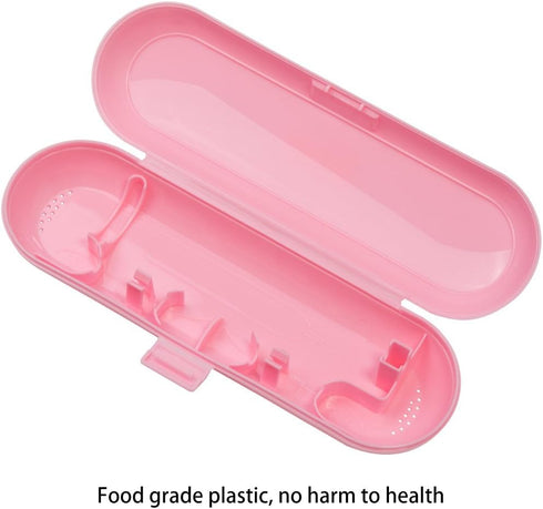 Nincha Plastic Electric Toothbrush Travel Case for Oral-B Pro Series, 2 Packs (Green & Pink)