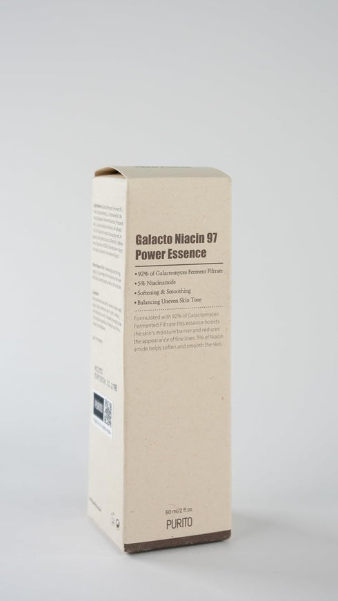 PURITO Galacto Niacin 97 Power Essence, 2 fl.oz Treatment Essence for Pore Control with 92% Galactomyces Fermented