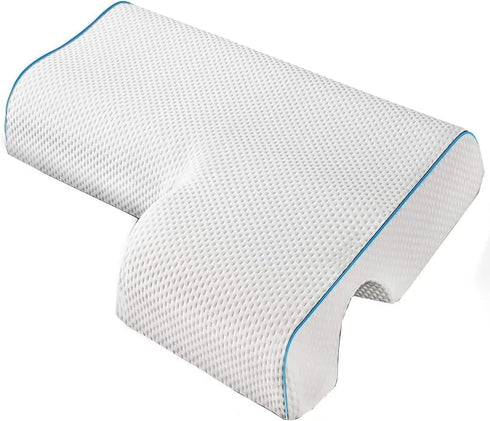 JACKGOLD Arched Cuddle Pillow,Couples Pillow with Slow Rebound and Breathable Memory Foam,Couple