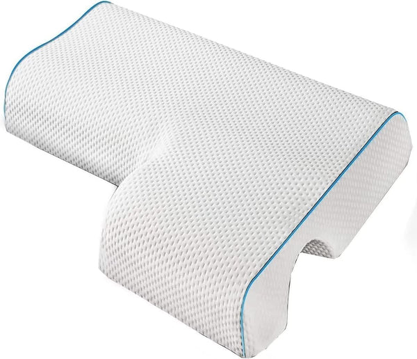 JACKGOLD Arched Cuddle Pillow,Couples Pillow with Slow Rebound and Breathable Memory Foam,Couple
