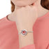 YWLI 10 Essential Oil Diffuser Bracelet Aromatherapy Locket Adjustable Stainless Steel Lotus Bracelet with Pcs Refill