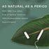 Veeda 100% Natural Cotton Tampons - Regular Absorbency, Unscented, 48 Count with Compact BPA-Free Applicator