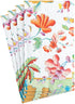 Caspari Summer Palace Paper Guest Towel Napkins in Celadon - Four Packs