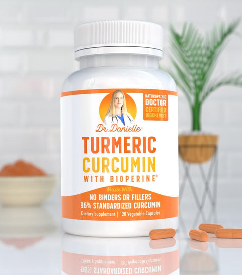 Turmeric Curcumin with BioPerine 1500mg, Organic Joint & Healthy Inflammatory Support, Vegan, Non-GMO Capsules