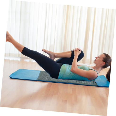 Set, GANAZONO Acupoint Massage Mat and Shiatsu Massage Pillow Washable Yoga Exercise Mat with Bag for Back and Neck