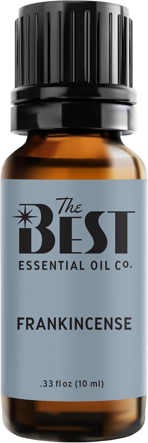 Frankincense Essential Oil Premium Grade, 100% Pure & Natural for Aromatherapy, Diffuser, Spa, 10 ml (.33 fl oz)
