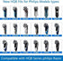 HQ8 Replacement Heads for Philips Norelco Shavers,HQ8 Heads Compatible with Philips Norelco Shavers HQ8505 AT815 AT810, 3-Pack