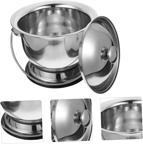Stainless Steel Urine Bucket Male Urine Bottle Bed Pan Handheld Potty Car Urinals for Men Urinals for Women Portable