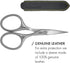 GERMANIKURE Professional Nail Cutter Scissors - Curved FINOX Stainless Steel Nail Scissors in Leather Case