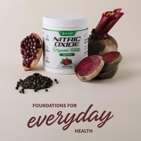 Snap Supplements 3-in-1 USDA Organic Beet Root Powder, Nitric Oxide Supplement for Healthy Blood Circulation, 250g