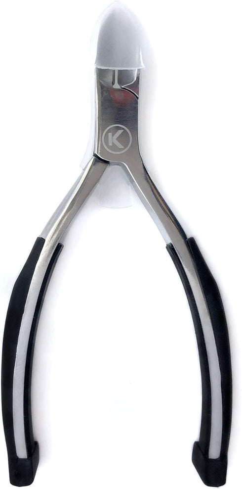 Kohm Toenail Clippers with Soft Rubber Handle for Easy Use & Precision Cutting, Thick, Fungal & Ingrown Nail Cutter