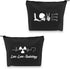 G2TUP X-Ray Tech Makeup Bag Gift, Live Love Radiology Organizer for Radiologic Technologists (Live Love black)