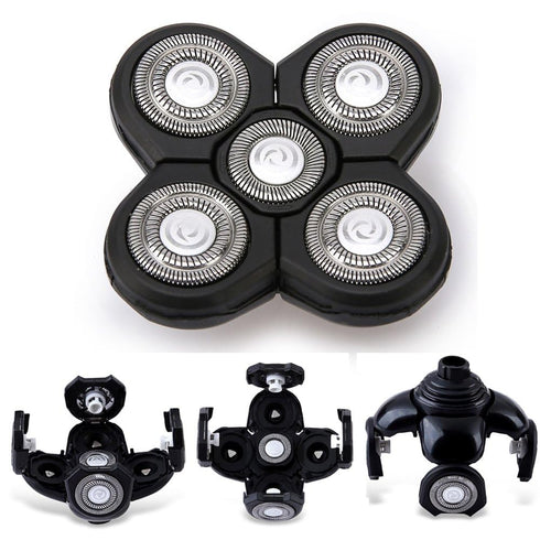 Replacement Blades 3 Pack for Head Shaver Kit, 5 Blades for Bald Men, Includes 1 Cleaning Brush