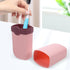 ZUNOXAZ Portable Toothbrush Storage Box with Toothpaste Container and Mouthwash Cup, Travel Toothbrush Case