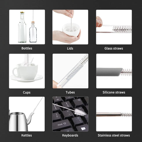 Living and Giving 3Pcs Bottle Cleaning Brushes, Kitchen Nylon Multifunction Clean Brush Set (L.&G.)