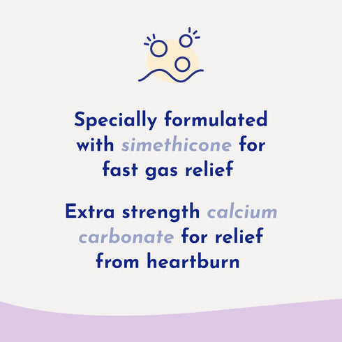 Gas-X Total Relief Chewable Tablets, Maximum Strength Gas Relief Simethicone 250 mg, Bloating Relief, 65 Count