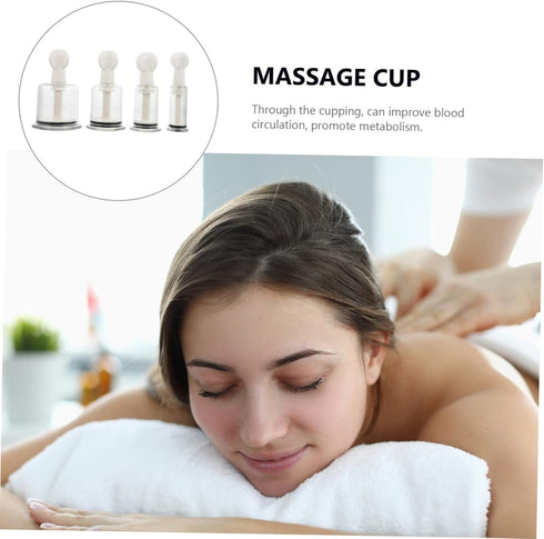 Ipetboom 8Pcs Vacuum Cupping Therapy Physical Therapy Cups for Back Shoulder and Strong Adsorption Convenient Design
