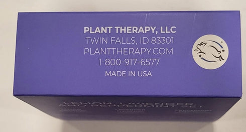 Plant Therapy Lemon, Lavender, and Peppermint Essential Oil Set, 10 mL