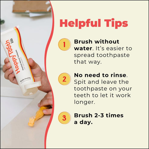 Natural Hydroxyapatite Toothpaste - Fluoride Free, Whitening for Sensitive Teeth, Dentist Recommended, Fresh Mint