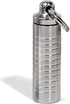 Slim Single Chamber Keychain Pill Holder - Waterproof Stainless Steel Pill Case, Compact with Customizable Chambers