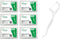 Dental Floss Picks - Eco Friendly Reusable Tooth Flossers, 50PCS Thin Thread Flossers for Adults Kids, Box of 6