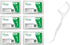 Dental Floss Picks - Eco Friendly Reusable Tooth Flossers, 50PCS Thin Thread Flossers for Adults Kids, Box of 6