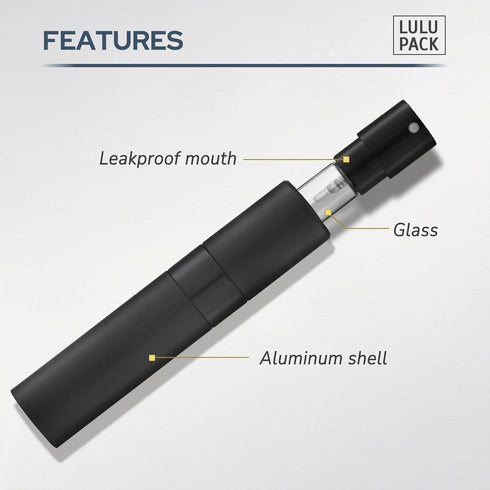 1oz Perfume Atomizer, 30ML Empty Cologne Spray Bottle, Travel Perfume Sprayer Dispenser, Black