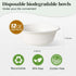 ECOLipak 150 Pack 12 oz Paper Bowls, Disposable Compostable Bowls Heavy-Duty, Biodegradable Soup Bowls Made of Natural Bagasse, Eco-Friendly Sugarcane Bowls for Salad, Dessert, Milk, Cereals by ECOLipak