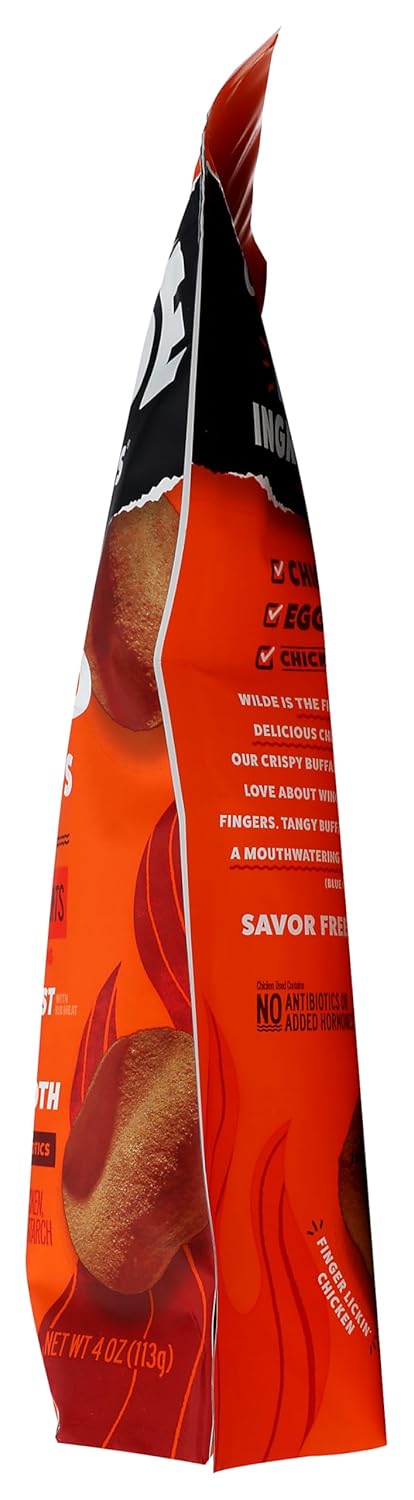 WILDE BRANDS 4 OZ Wilde Snacks Chips Protein Buffalo