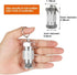 Shintop 2PCS High Capacity Aluminum Keychain Waterproof Pill Container