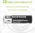 EEMB 10Pack ER14505 3.6V AA Lithium Batteries 2700mAh Li-SOCL2 Non-Rechargeable for Door Gate Sensor Water Meter.