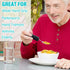 Adaptive Utensils, 3pcs for Hand Tremors, Elderly, Arthritis, Parkinsons - Easy Grip Aids, Weighted Silverware