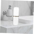 OUNONA Portable Travel Toothbrush Case and Holder Plastic Toothbrush Storage Container with Mouthwash Cup Function