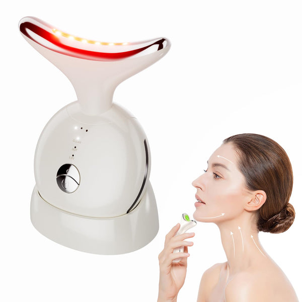 Vnvfd 7 in 1 Face Massager Tool, Red Light Therapy for Face and