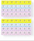Teikou Large Weekly Pill Organizer 4 Times A Day,Pill Container, Moisture-Proof 7 Day
