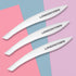 LONDONTOWN Cuticle Pusher Tool, Professional Grade Plastic Fingertip Nail Scrapper, Rubber Finish Tip
