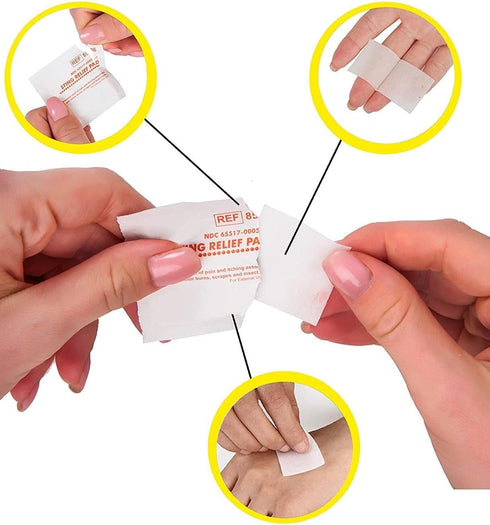 Dukal Sting Relief Pads, Case of 200 Anesthetic Pads for Burns and Scrapes, Non-Sterile