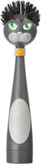 Vigar Felix Cat-Shaped Soap Dispensing Dish Brush, Dish Brush with Soap Dispenser
